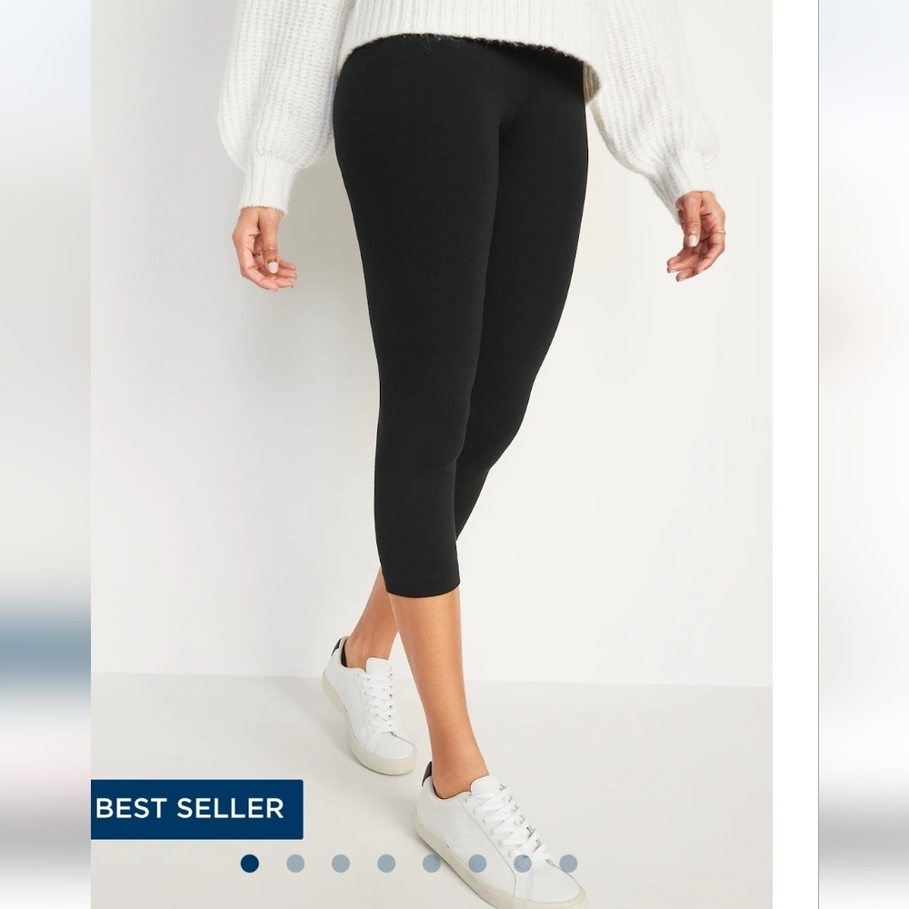 Old Navy High Waisted Cropped Leggings - Picture 3 of 3